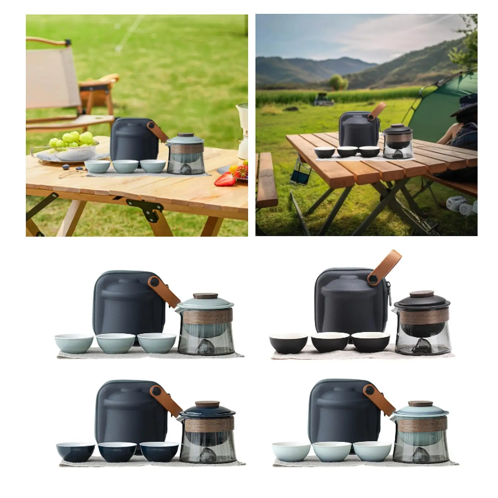 

Japanese Travel Tea Set Chinese Tea Set for Picnic Travelling Tea Lovers