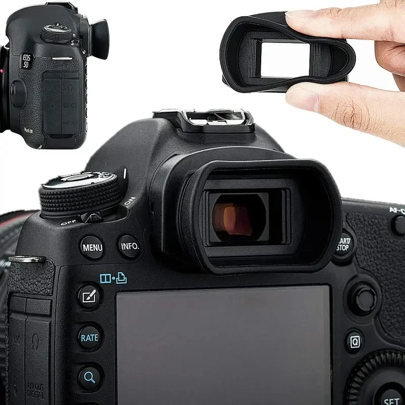 Silicone Camera Viewfinder Eyepiece Eyecup For Canon EOS 5DM4 5DM3 5DS 5DSR 7DM2 7D EOS 1D Mark IV Replaces for Canon Eg Eye Cup