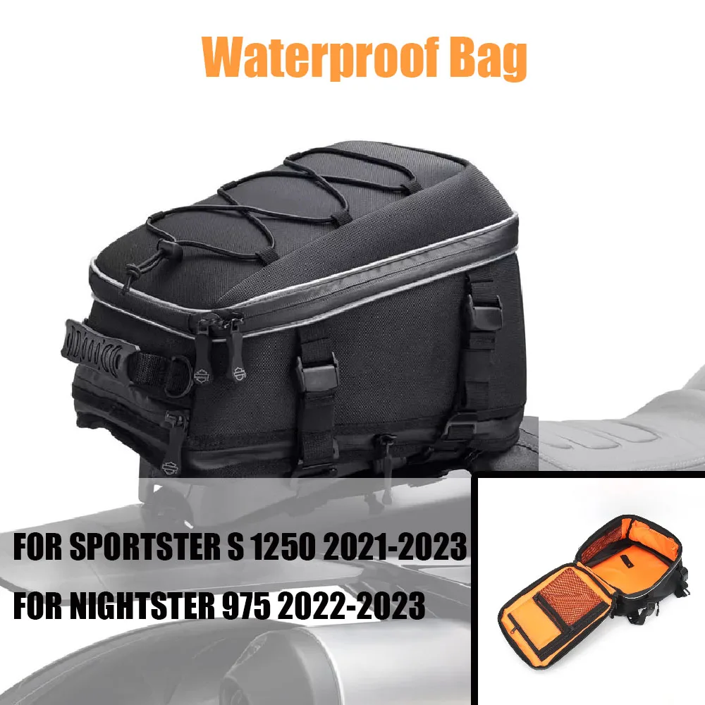 

New Style Motorcycle Back Seat Bags Tail Bag Waterproof Bag FOR SPORTSTER S 1250/NIGHTSTER 975 2021-2023