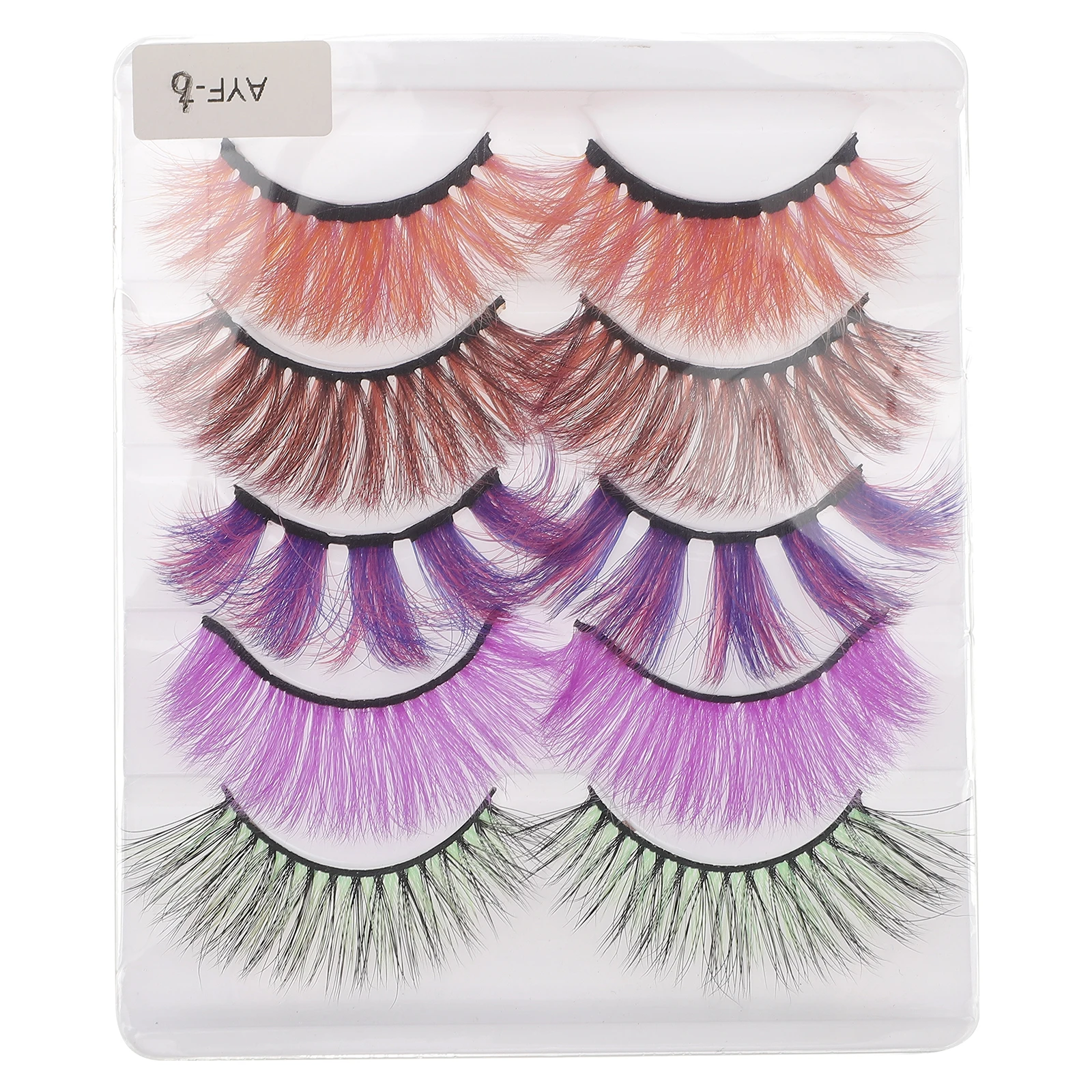 5 คู่สีขนตาปลอม Dramatic Volume Clusters มาสคาร่าปลอมแถบหรูหรา Party Natural Lashes