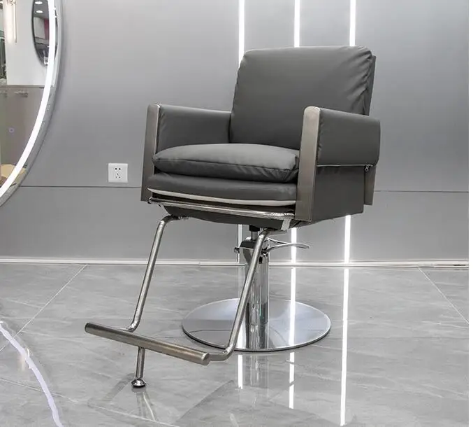 

Liftable rotary hair cutting chair Modern simple hair cutting chair hair cutting chair. Salon furniture, salon barber chair.