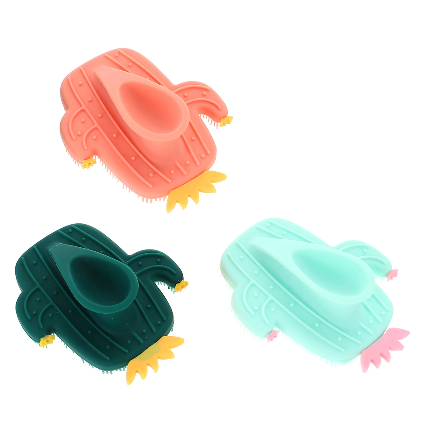 

3pcs Silicone Facial Cleansing Brush Face Scrubber Exfoliator Deep Pore Cleaning Blackheads Removal Travel Lightweight Durable