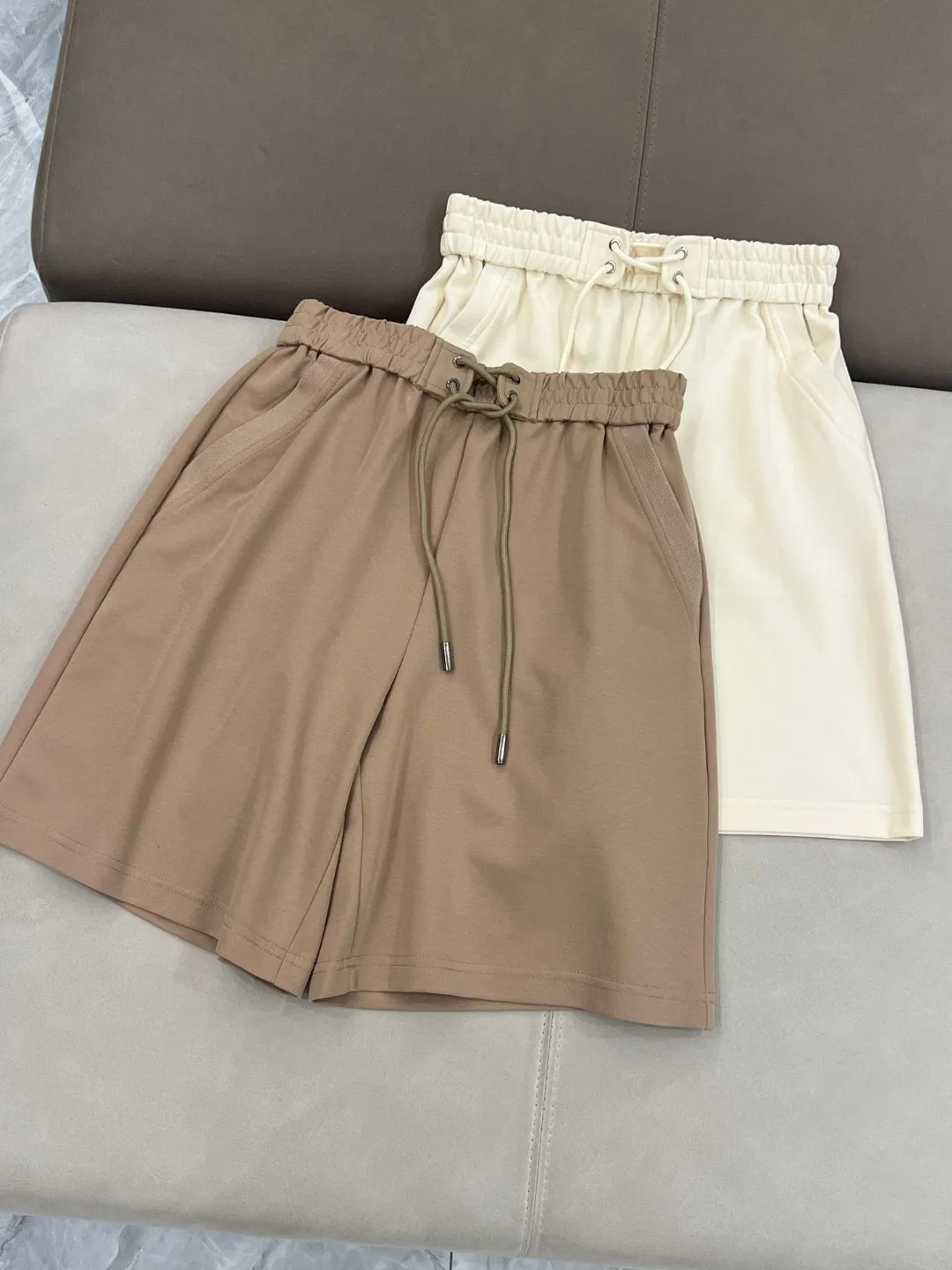 Conjunto de pantalones cortos informales de algodón, colección de verano, 2024