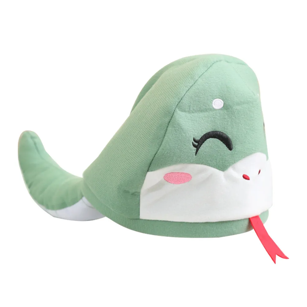 

Мягкая шапка в виде змеиной головы, китайская необычная костюмная шапка для Хэллоуина, косплея, вечеринок, карнавалов, театральных представлений, для взрослых, подростков, унисекс