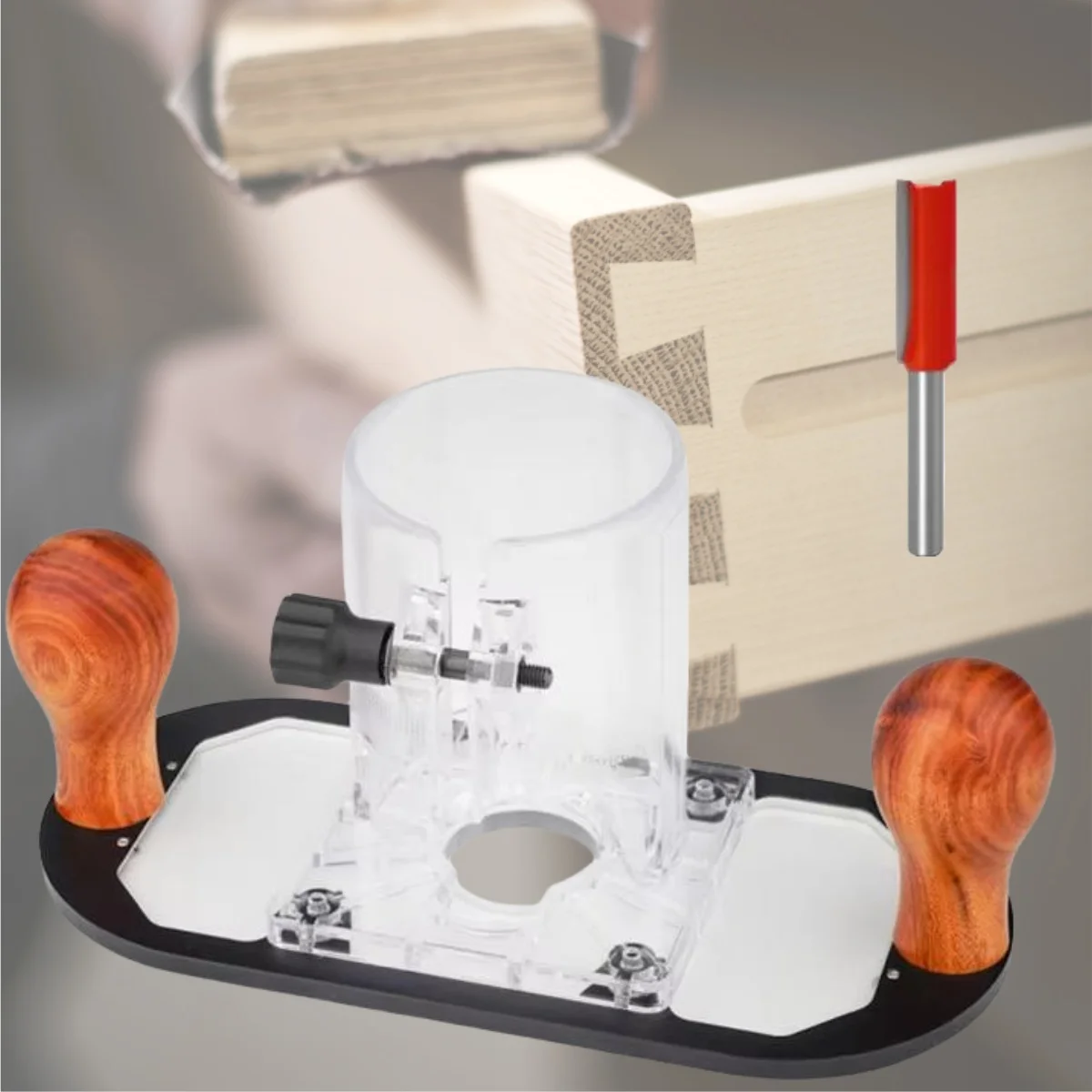 Plunge Base for Handheld Trimming Machine, Smooth Router Lift & Depth Adjustment for Engraving, Carving, Milling & Slotting