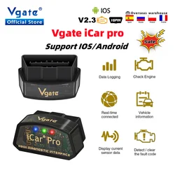 Vgate iCar Pro Bluetooth 4.0 OBD 2 ELM327 V2.3 iCar2 OBD2 Scanner ELM 327 odb2 For Android/IOS Car Diagnostic Auto Tool