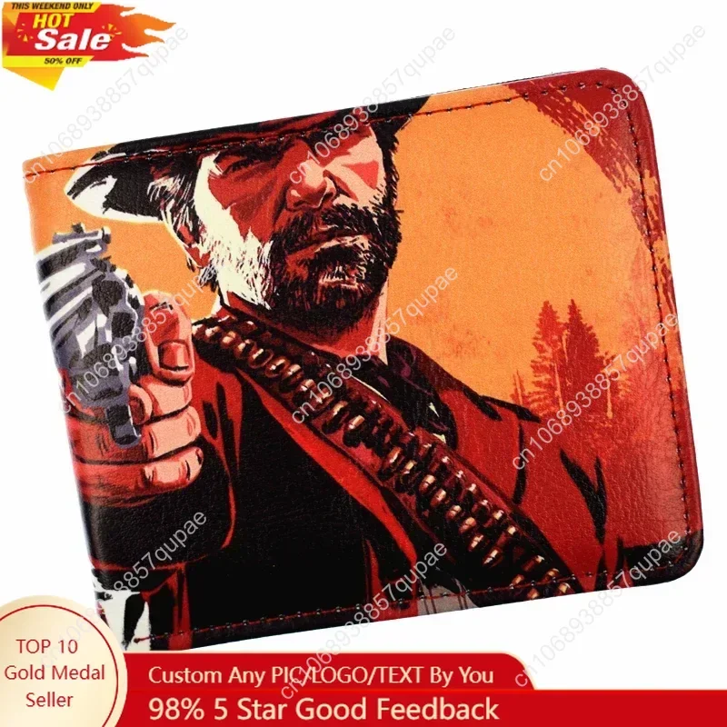 

Game Red Dead Redemption 2 Wallet Men's Short Purse with Coin Pocket