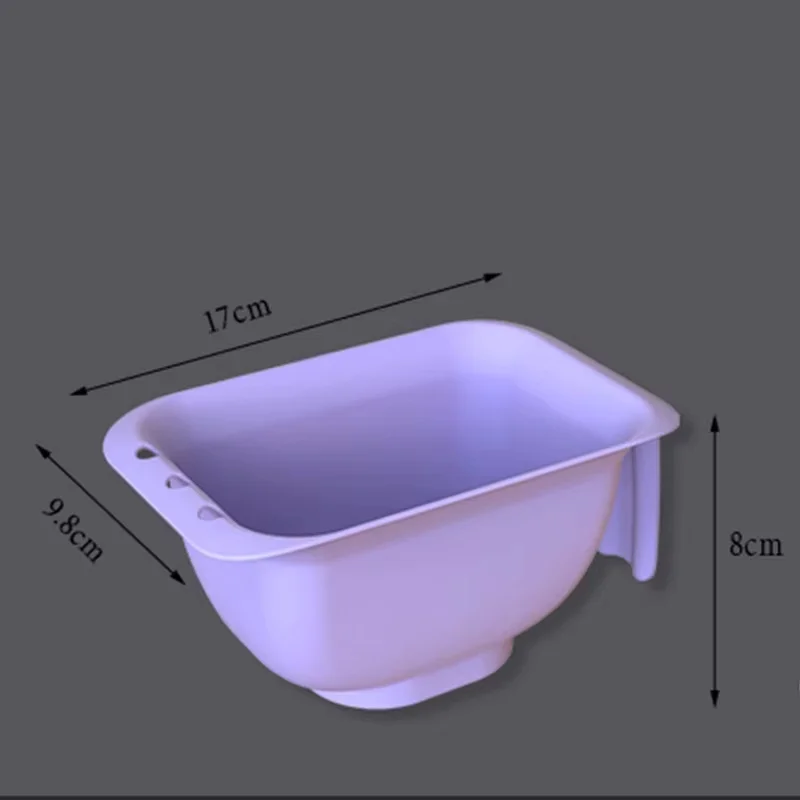 1pc Professional Hair Coloring Bowl Large Capacity Dyeing Mixing Tint Bowl Container Case with Suction Hair Styling Tools Salon