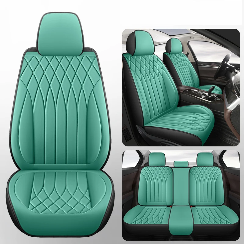 

Luxury Leather Car Seat Covers For Hyundai Ioniq 5 Santa Fe Creta Honda Fit Civic City CRV Jazz Auto Interior Styling Waterproof