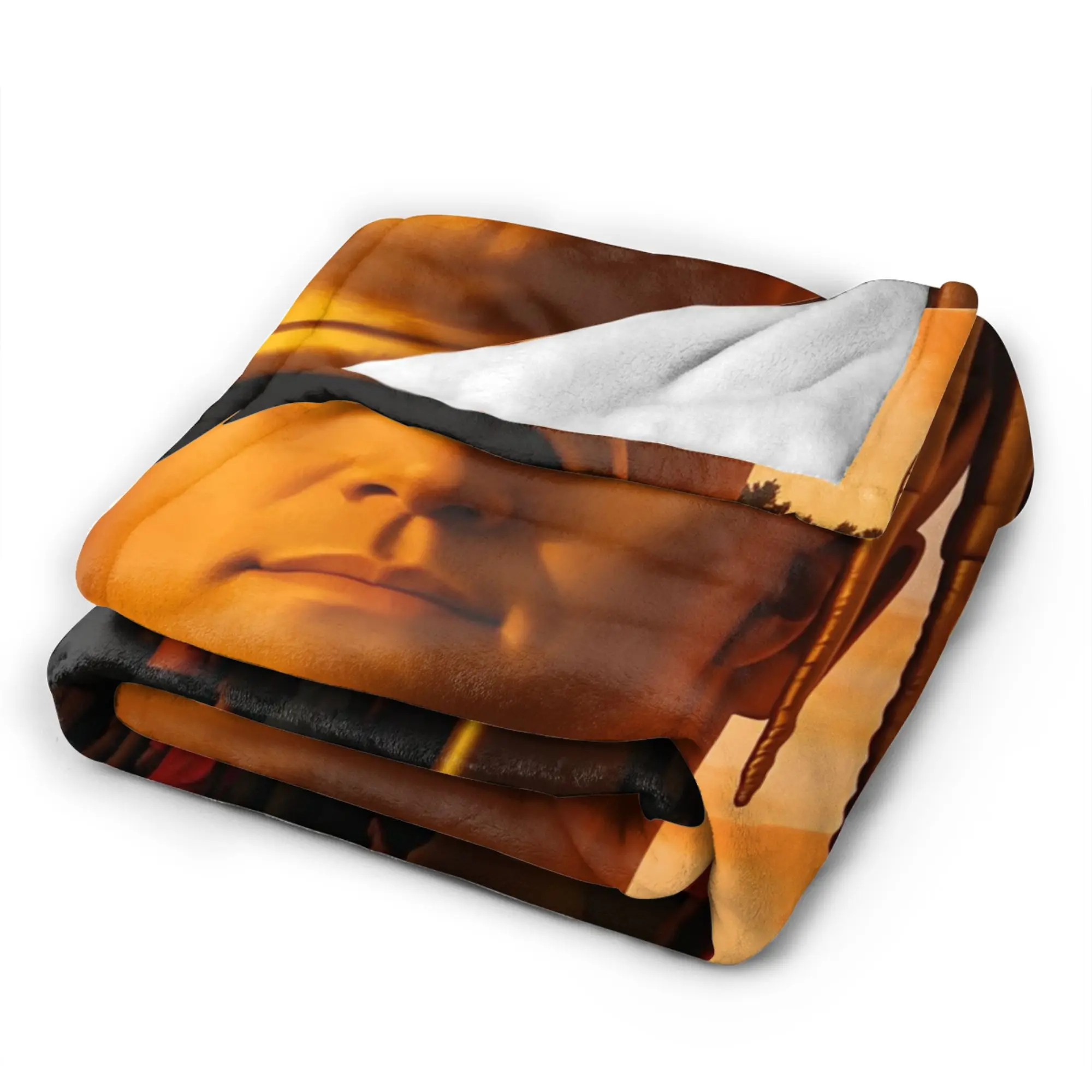 Warm Soft Blanket Kids Airplane Travel Funny Charlie Kirk Throw Blanket  Bedspread For Home Decor Street Trend Sofa Bed Cover