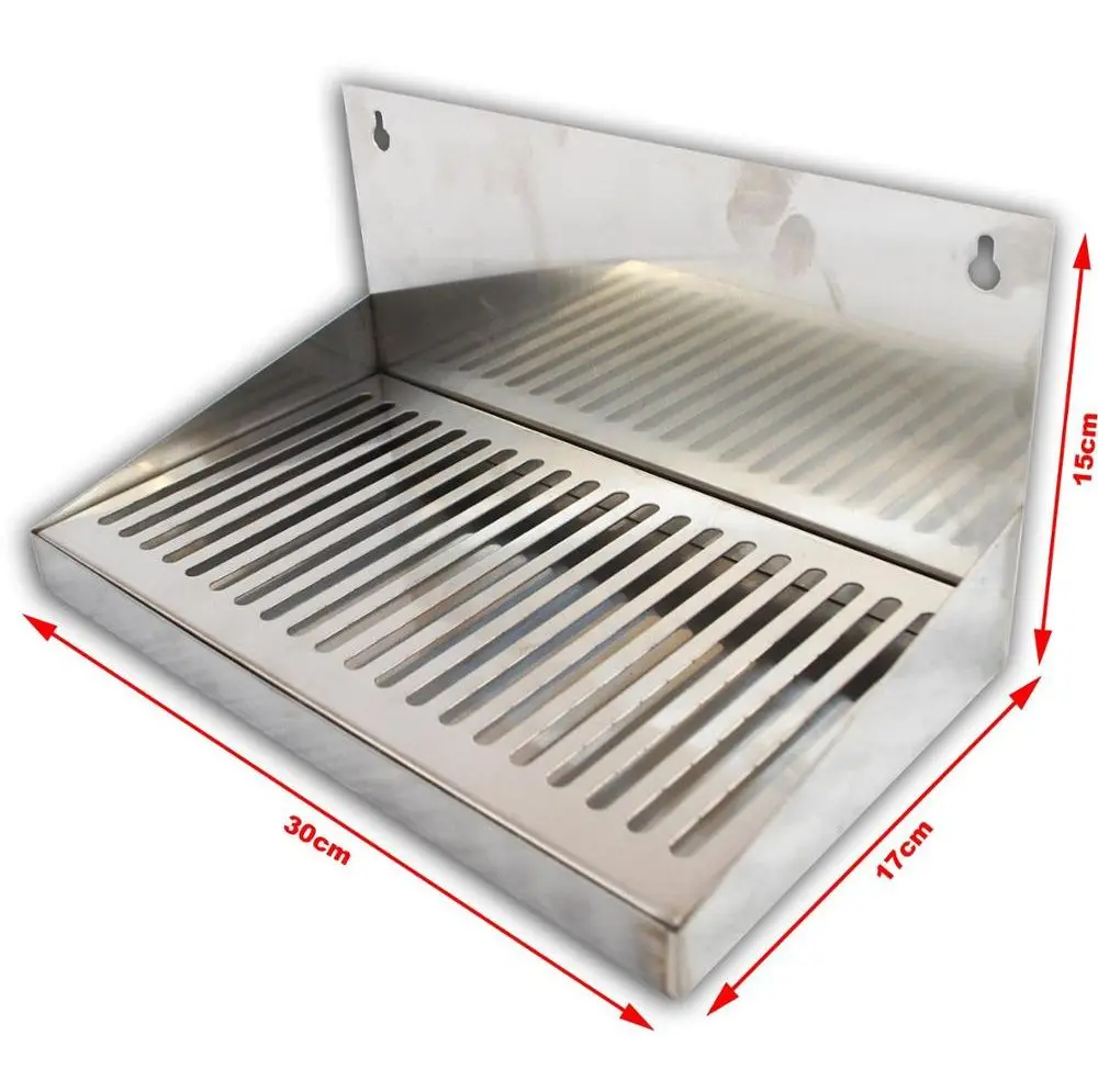 KegLand Drip Tray Stainless Steel, No Drain Tube, 12\