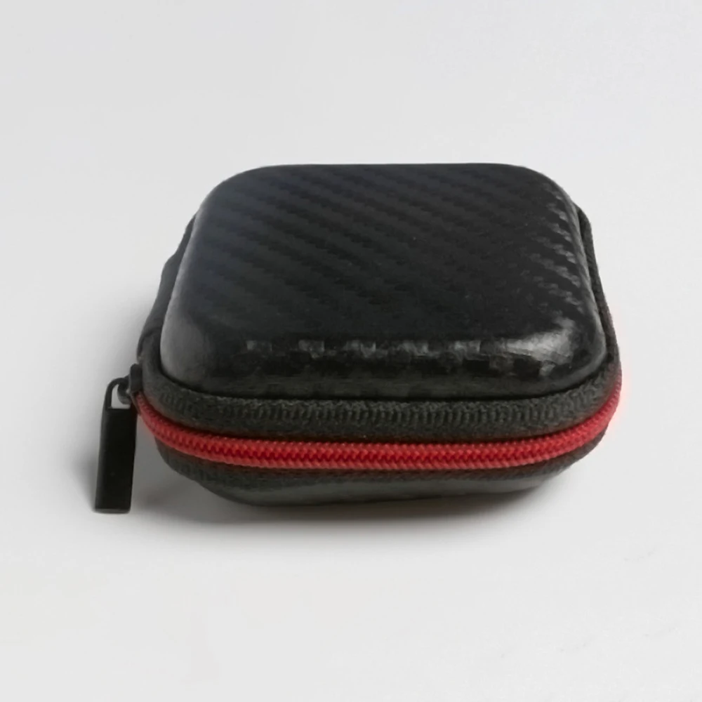 Headset Bag Easy Storage High-grade Atmosphere Red Embossing Process Headphone Protective Cover Leather Storage Bag Eva Material