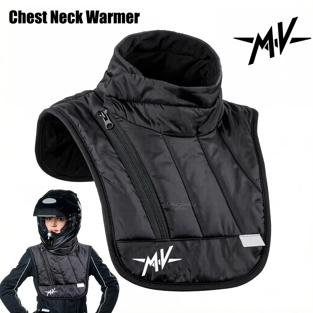 Winter Keeping Warm Neck Scarf For MV Agusta 675 800 Brutale 800 1000 Turismo Veloce RC Motorcycle Rider Chest Neck Protector