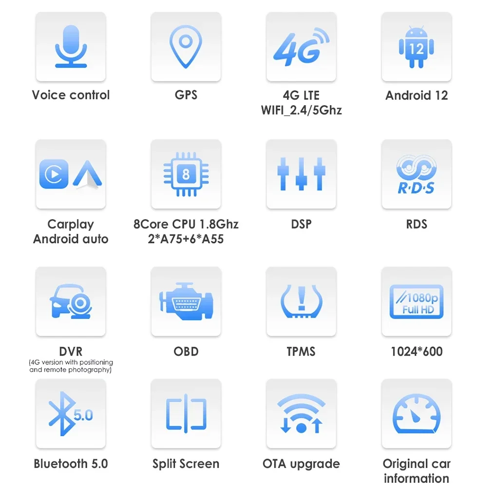 Hizpo Carplay 4G أنظمة AI أندرويد 14 راديو السيارة لكاديلاك إسكاليد /SLS 2007 - 2014 مشغل فيديو الوسائط المتعددة نظام تحديد المواقع Autoradio