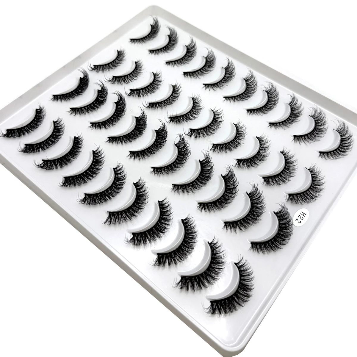 جديد 20 أزواج الرموش ماكياج لينة رقيق ثلاثية الأبعاد المنك الرموش الصناعية سميكة اليدوية حجم المنك جلدة فو Cils رموش اصطناعية طبيعية #5