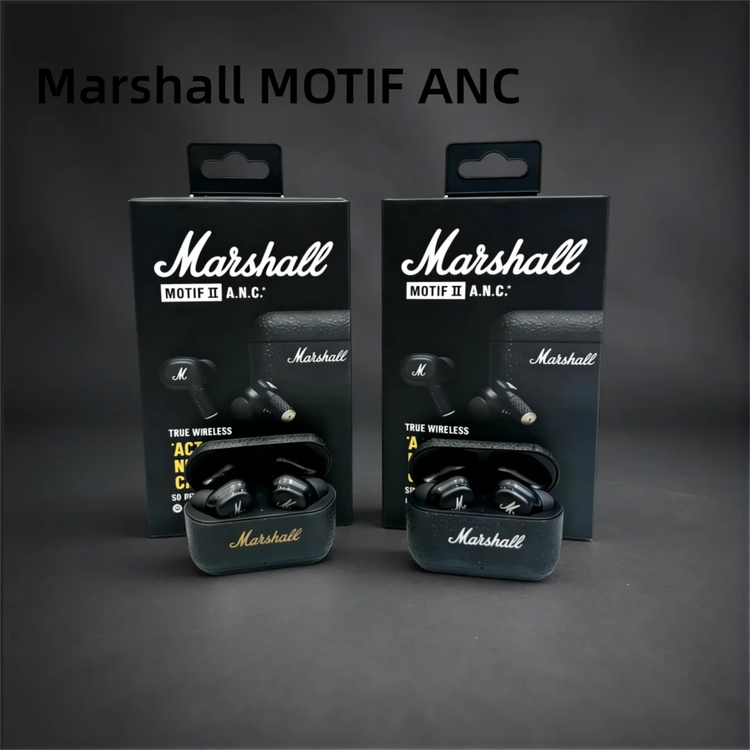

Marshall MOTIF ANC Wireless Bluetooth Headset Active Noise Reduction Earphone True Wireless In-Ear Running 5.2 Earplugs
