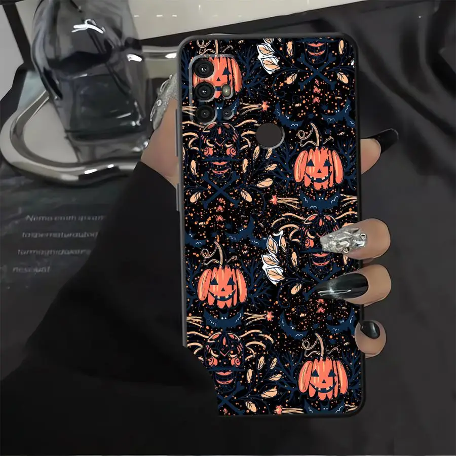 حافظة لهاتف Moto Edge 20 30 X30 Pro S30 Pro Monster Halloween Ghosts