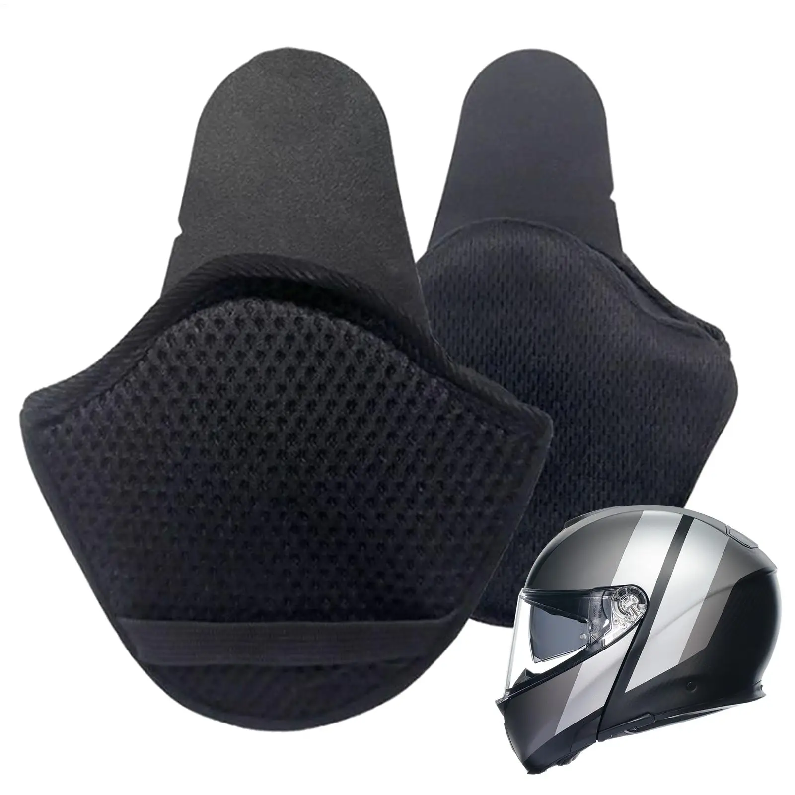 Motorcycle Helmet Ear Pads Detachable Winter Ear Warmer Windproof Ear Covers 1 Pair Cold Weather Ear Pads