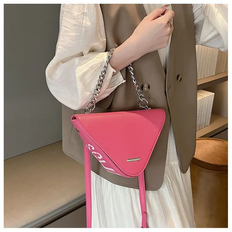 Designer Brand сумка через плечо Triangle Women\'s Bag Chain Solid Color Spring and Summer Bags for Women Hot Sale