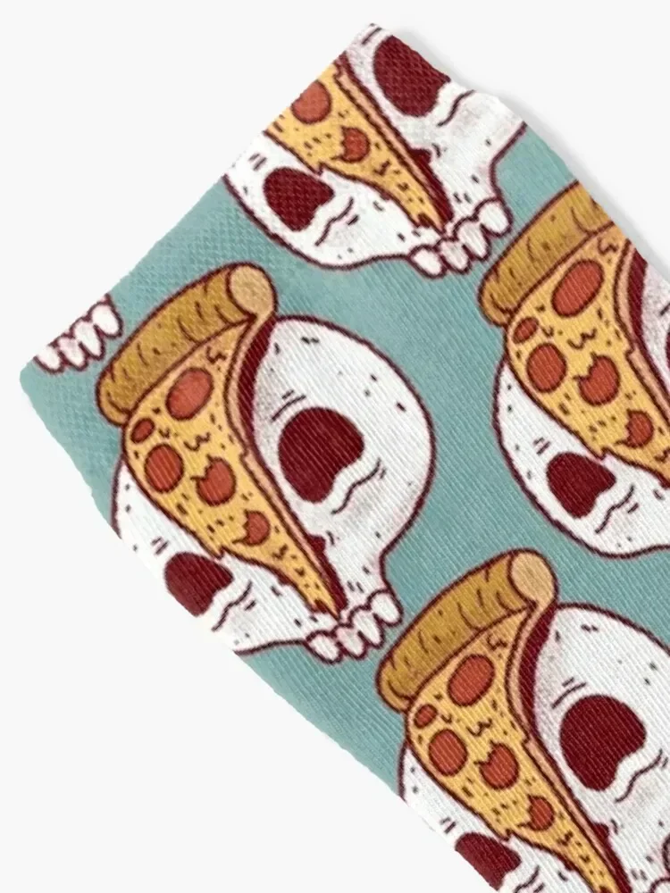 Pizza Skull Socks Lots Argentina christmass gift aesthetic Women Socks Men's