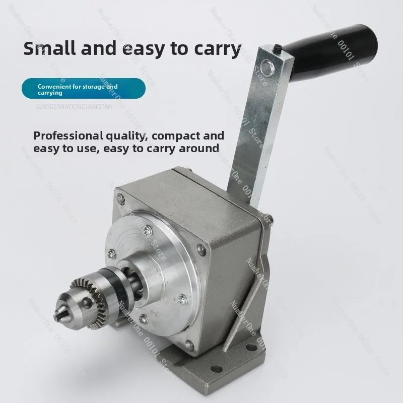 Manual Threading Machine Hand Crank, Pipe Threader Tool for Metal Steel Pipe with Die Head, Portable Thread Cutting Tool