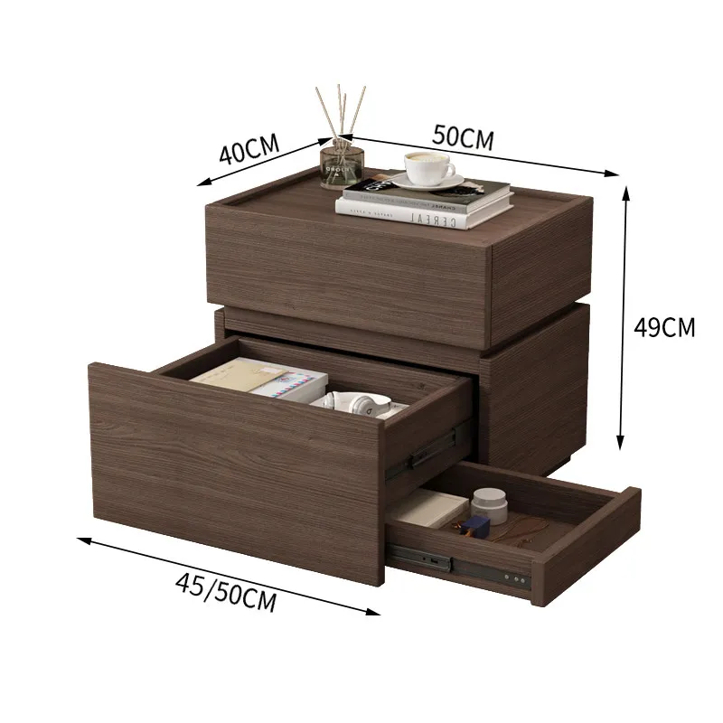 Storage Modern Nightstand Nordic Luxury Vintage Aesthetic Trendy Nightstand Display Italian Comodino Bedroom Furniture
