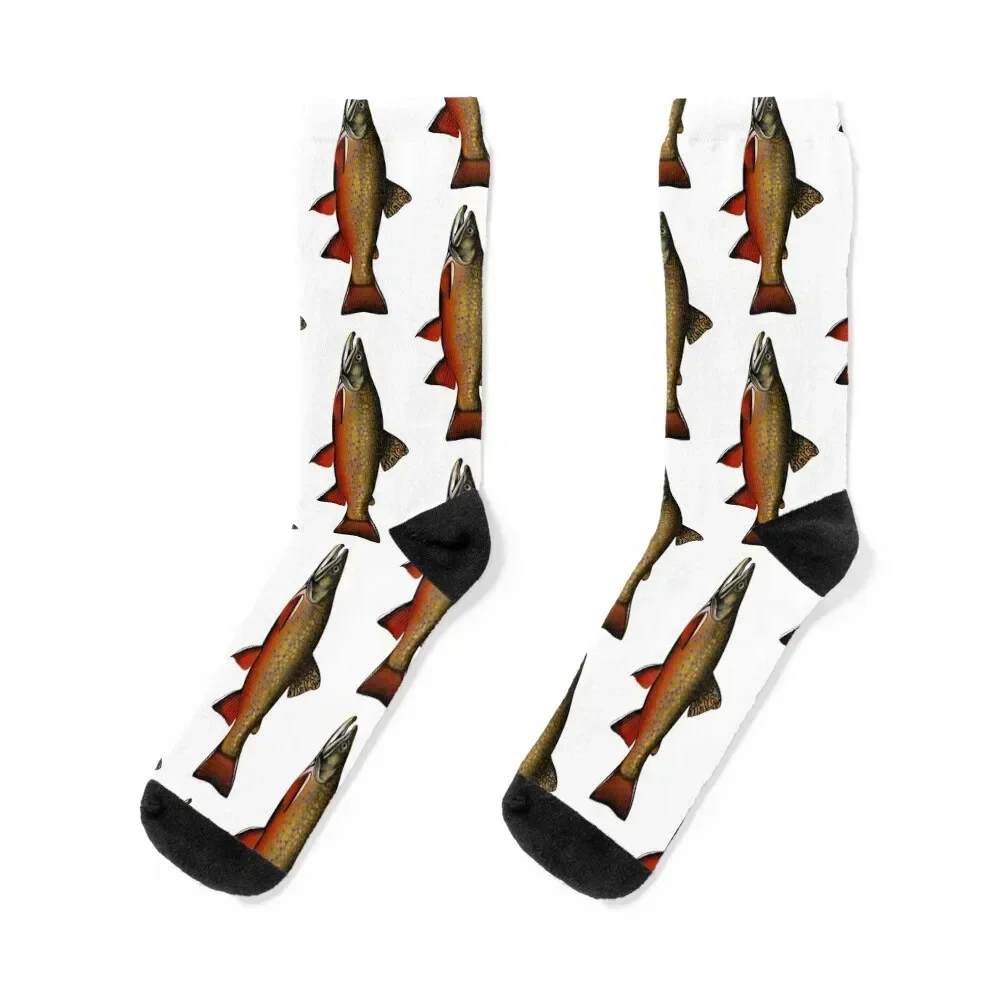 

Brook Trout (Mature Age) Socks man snow soccer anti-slip Rugby Male Socks Women's