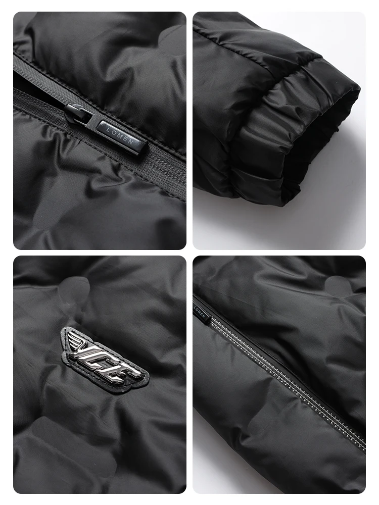 

Kangaroo Men's down Cotton Jaet Winter Thiened ort Warm Cotton Clothes Casual Cotton Coat Men's Faion Urban Sle