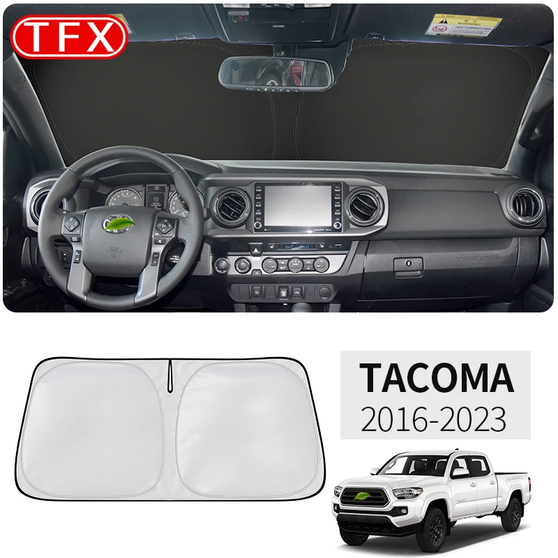 For Toyota Tacoma 2016-2023 Car Styling Nano-Insulat Windshield Sunshade Front Window Sun Shade Visor Auto Interior Accessories