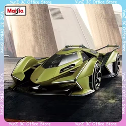 Maisto-Lamborghini V12コンセプトカー,鋳造シミュレーション,合金高級車のおもちゃ,デスクトップ装飾,ギフト,1:18