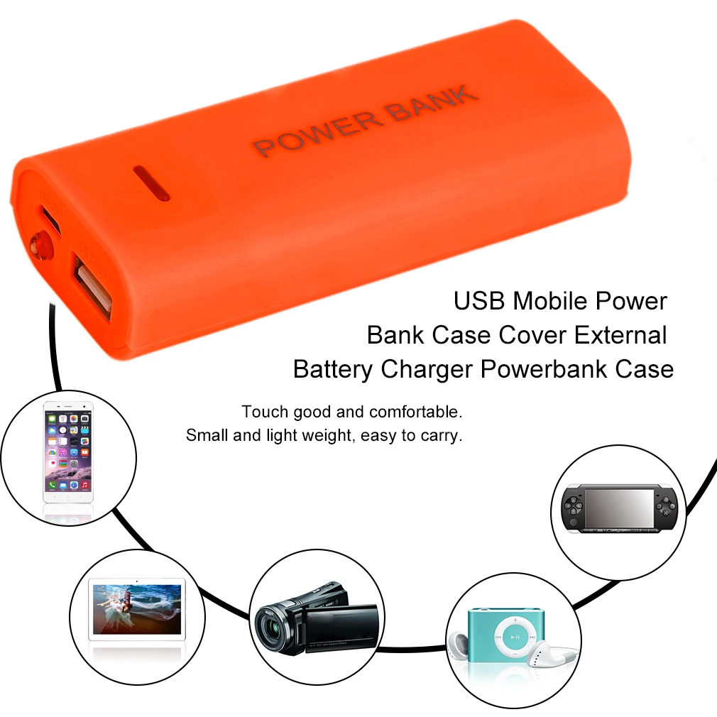 5600Mah 5V Usb Diy Powerbank Case Externe Draagbare 2X18650 Batterij Opbergdoos Power Bank Case Box Shell Voor mobiele Telefoons