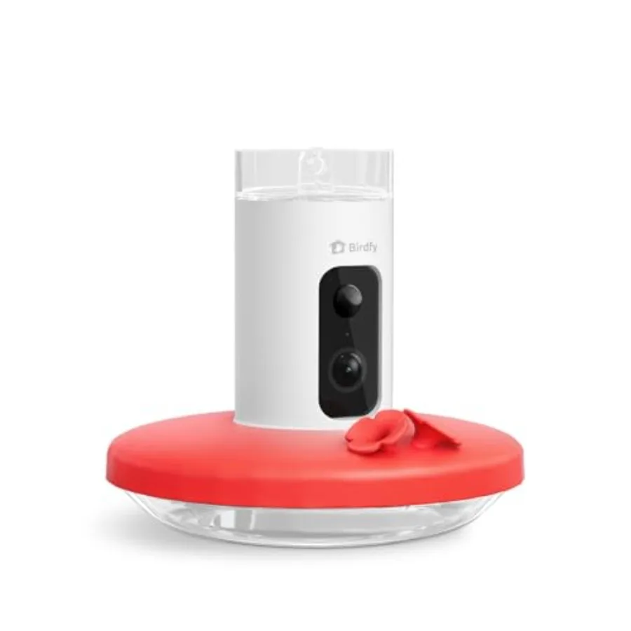 Smart Hummingbird Feeder with Camera for Outdoor Hanging Wireless Bird Watching Camera Auto-Capture Motion Video Send Instant A