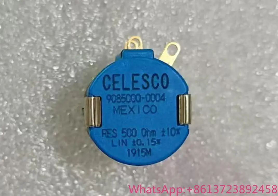 100% NEWCELESCO 9085000-0004 500 ohms 0.15% 5-turn multi turn potentiometer shaft diameter 6.4mm