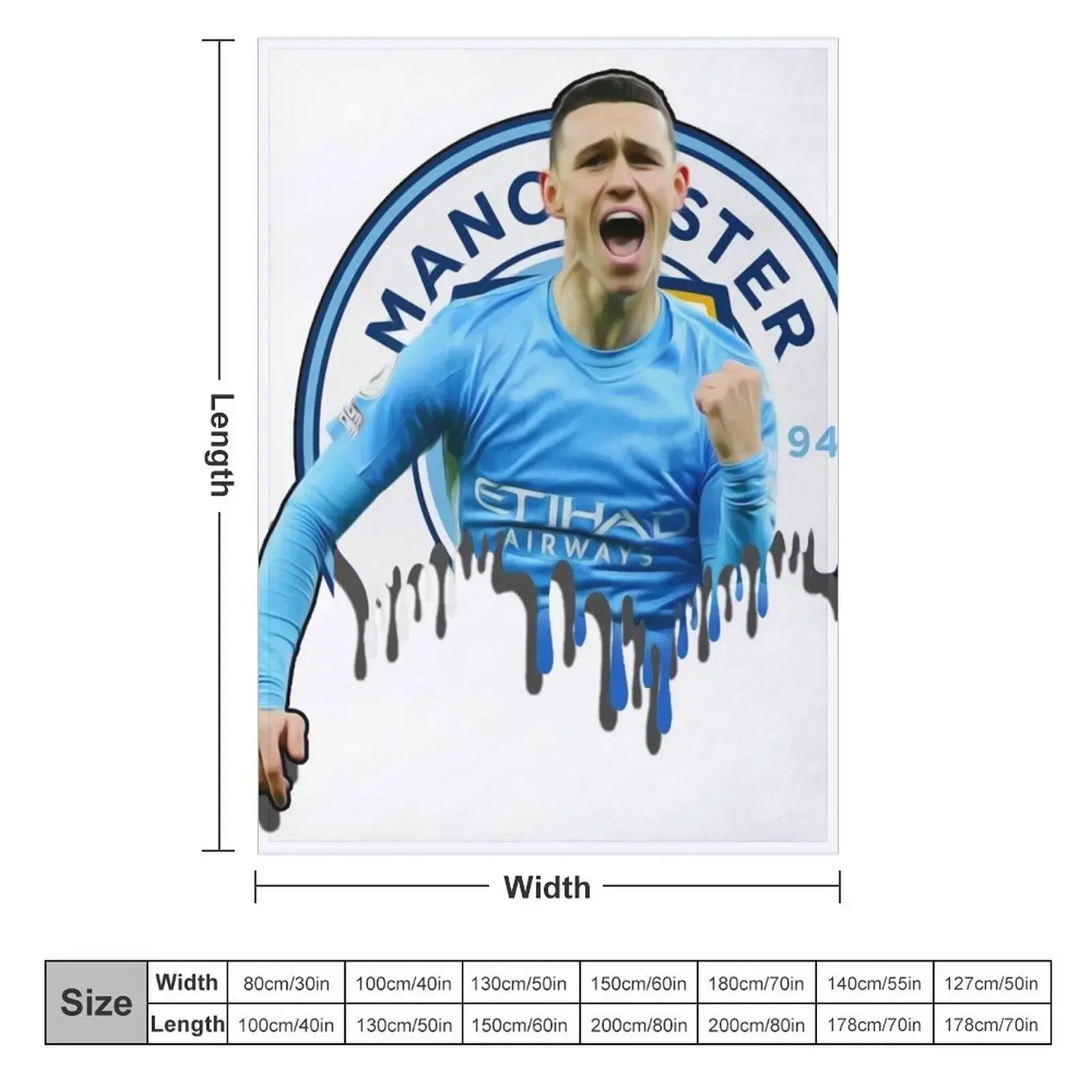 PHIL FODEN GOAL CELEBRATION Throw Blanket Decoratives Bed Blankets For Baby funny gift Blankets