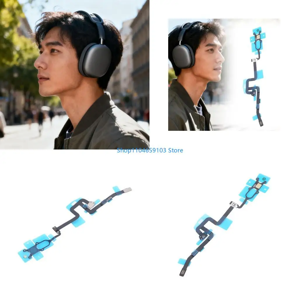 

High Sensitivity Right Mic Cable Repair Part To Restores Functionality In Wireless Headsets for Select Model