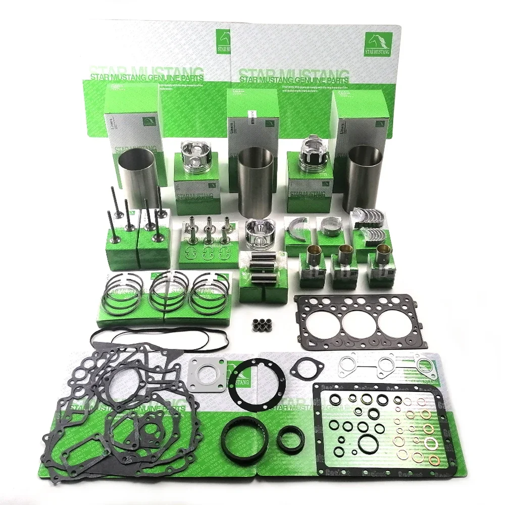 

D782 Cylinder Liner 16851-02310 Piston 1G688-21112 Ring Valve Gasket Kit Bearing Bush For Kubota Engine Overhaul Parts Kit