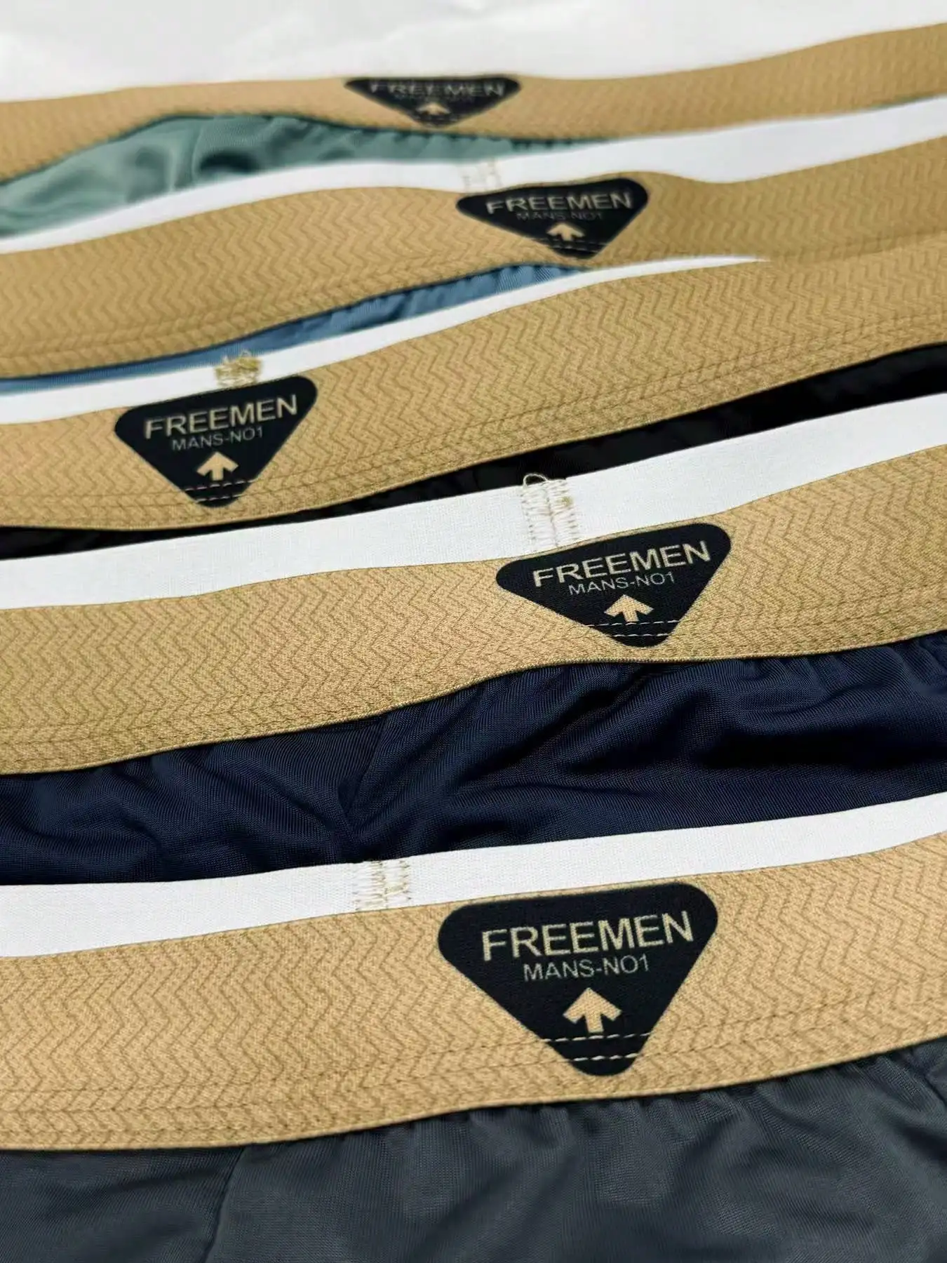 3Pcs Random Men's Summer Ice Feel Thin Panties Letter Waistband Fashion Boxer Shorts Breathable Quick Drying Underwear