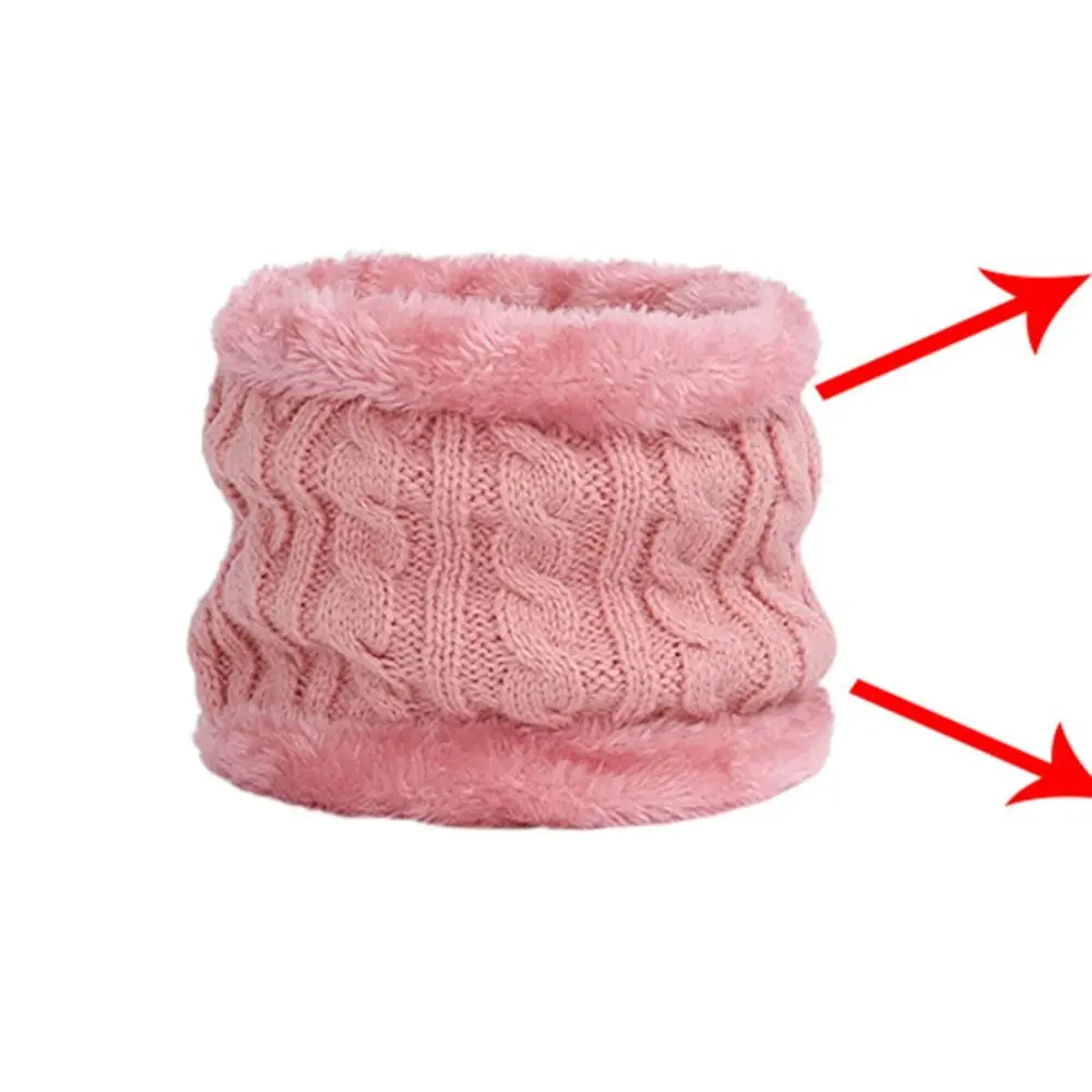 Set Topi, Syal, dan Sarung Tangan Bayi Warna Solid, Hangat, Tebal, Anti Angin, Bonnet Rajut, Beanie Rajut dengan Pompom, Topi Rajut untuk Anak Perempuan dan Laki-laki