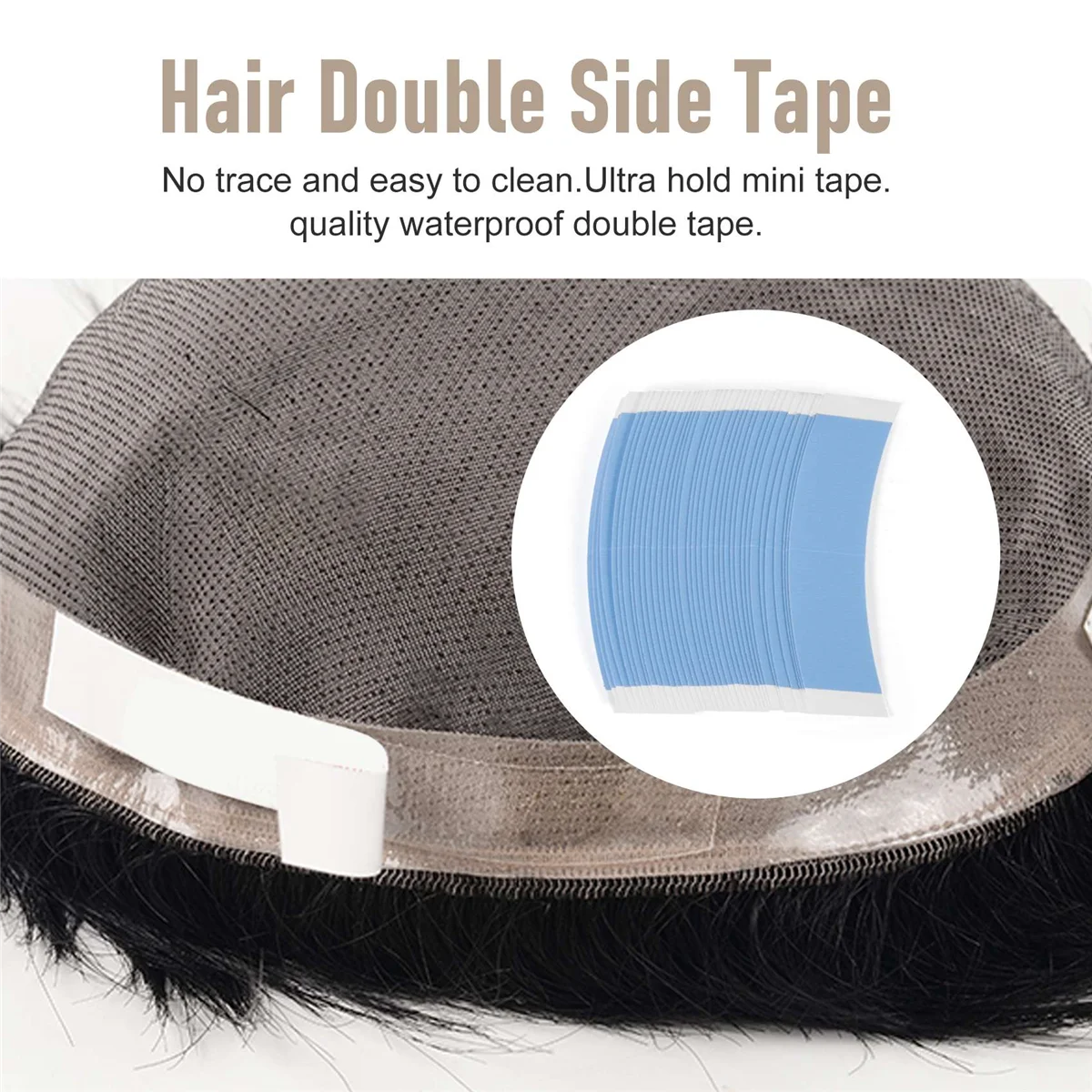 

A69T108Pc/Lot Strong Wig Double Tape Strips Fixed Hair System Adhesive Extension Lace Wig Waterproof Sweat Wig Film Adhesive