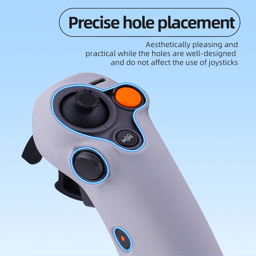 BRDRC Silicone Case Cover For DJI Avata 2 RC MOTION 3 Rocker Protective Case Shock Absorption Anti-drop Anti-scratch Accessories