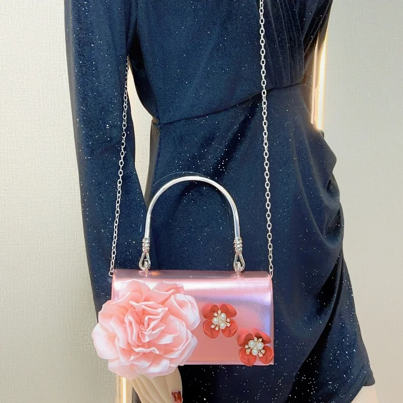 Роскошная женская вечерняя сумочка, модная женская элегантная сумка на плечо с цепочкой, вечерние сумочка для ужина, свадебный прием, сумка для банкета