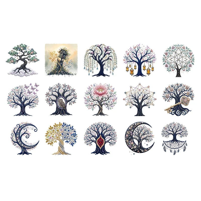 Fashion men DTF Heat Transfer Life Tree clothing printed Iron ironing washable transfer attached T-shirt hoodie decoration