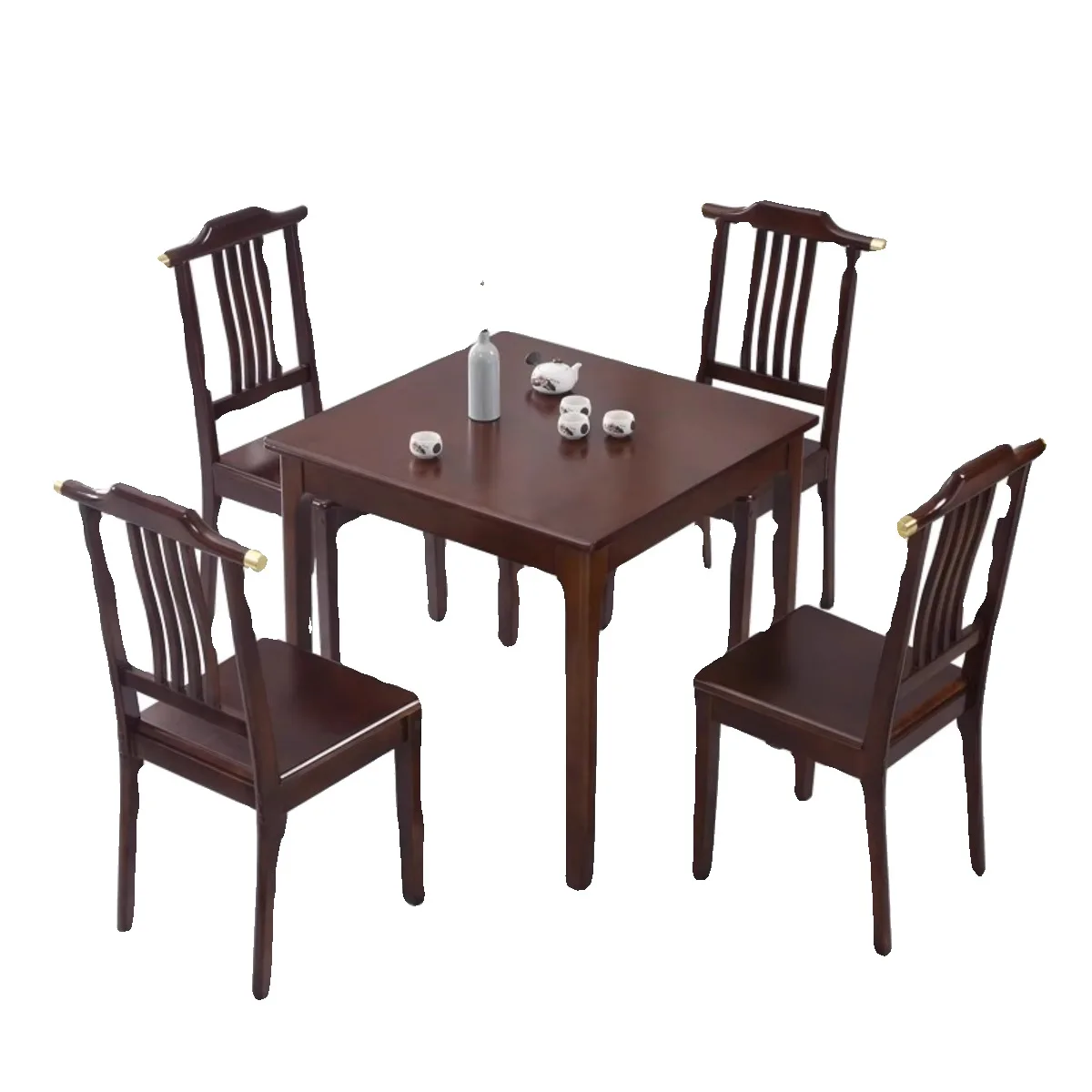 

Square, all solid wood, dining table, small apartment, household, modern, Chinese, small square table