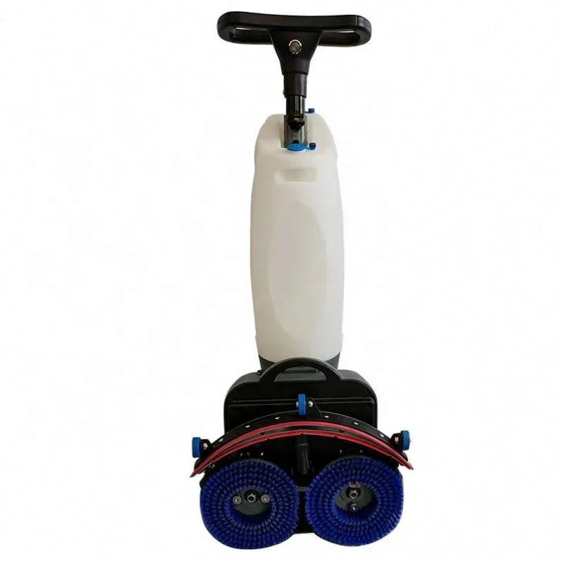 

Customized Intelligent Hand Push Floor Scrubber Gyms Cleaning Machine Battery Power Mini Walk Behind