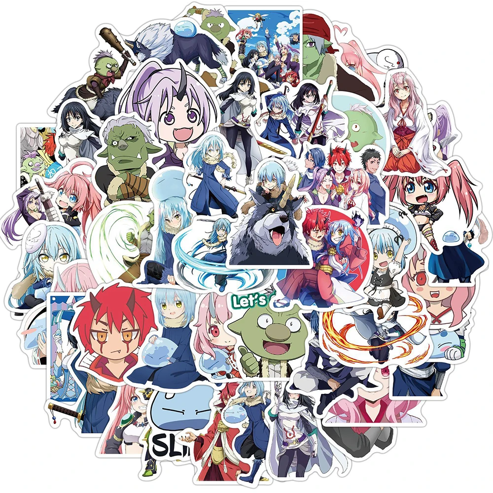 10/30/50pcs Anime That Time I Got Reincarnated as a Slime Stickers Rimuru Tempest Decal Skateboard Laptop Car Waterproof Sticker