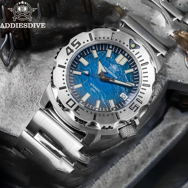

ADDIESDIVE Advanced Men's Automatic Mechanical Watch 42mm Sapphire Glass nh35 Luminous Watches 200m Waterproof Stainless Steel
