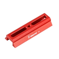 Agnicy 90mm Star Guide Mirror Small Dovetail Plate Dovetail Slot Red & Black Telescope Astronomical Accessory
