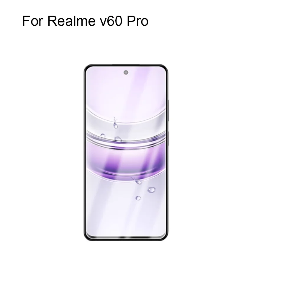 2 قطعة فيلم لينة الهاتف ل Realme v60 برو فيلم واقية ل Realme v 60 برو واقي للشاشة السينمائي وليس الحماية الزجاجية