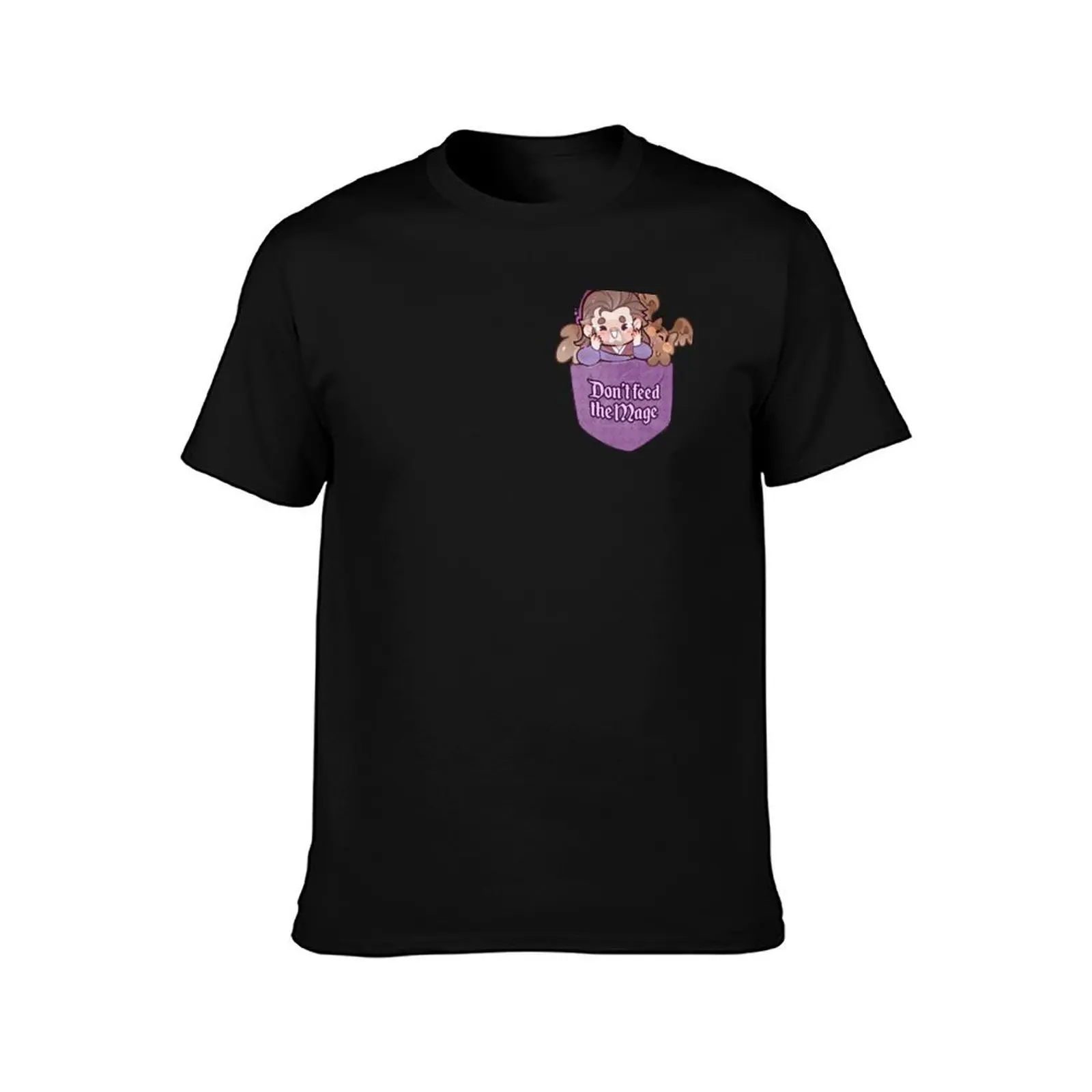 Don't feed the Mage T-Shirt Vintage Style Printed Top T-Shirt