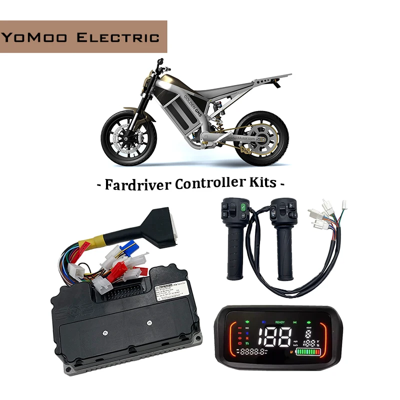 

Контроллер синусоидального тока FarDriver ND72260 48В-72В 80А 1кВт-2кВт BLDC с дисплеем DKD и ручкой газа T08 для электромотоциклов и скутеров
